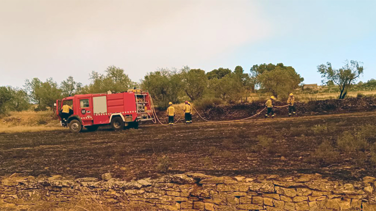 Bombeiros declaram extinto o incêndio em Ciutadilla