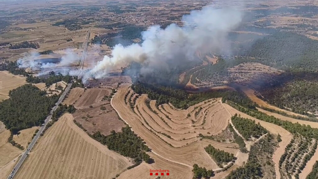 Ele revive o incêndio em Ciutadilla depois de considerado extinto